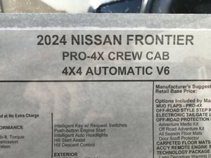 2024 Nissan Frontier PRO-4X w/ Tech &amp; Off-Road Protection Pkg