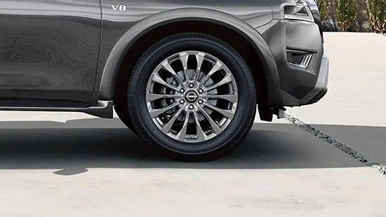 2023 Nissan Armada wheel and tire | Coastal Nissan in Norwell MA