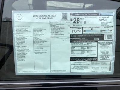 2026 Nissan Altima SR