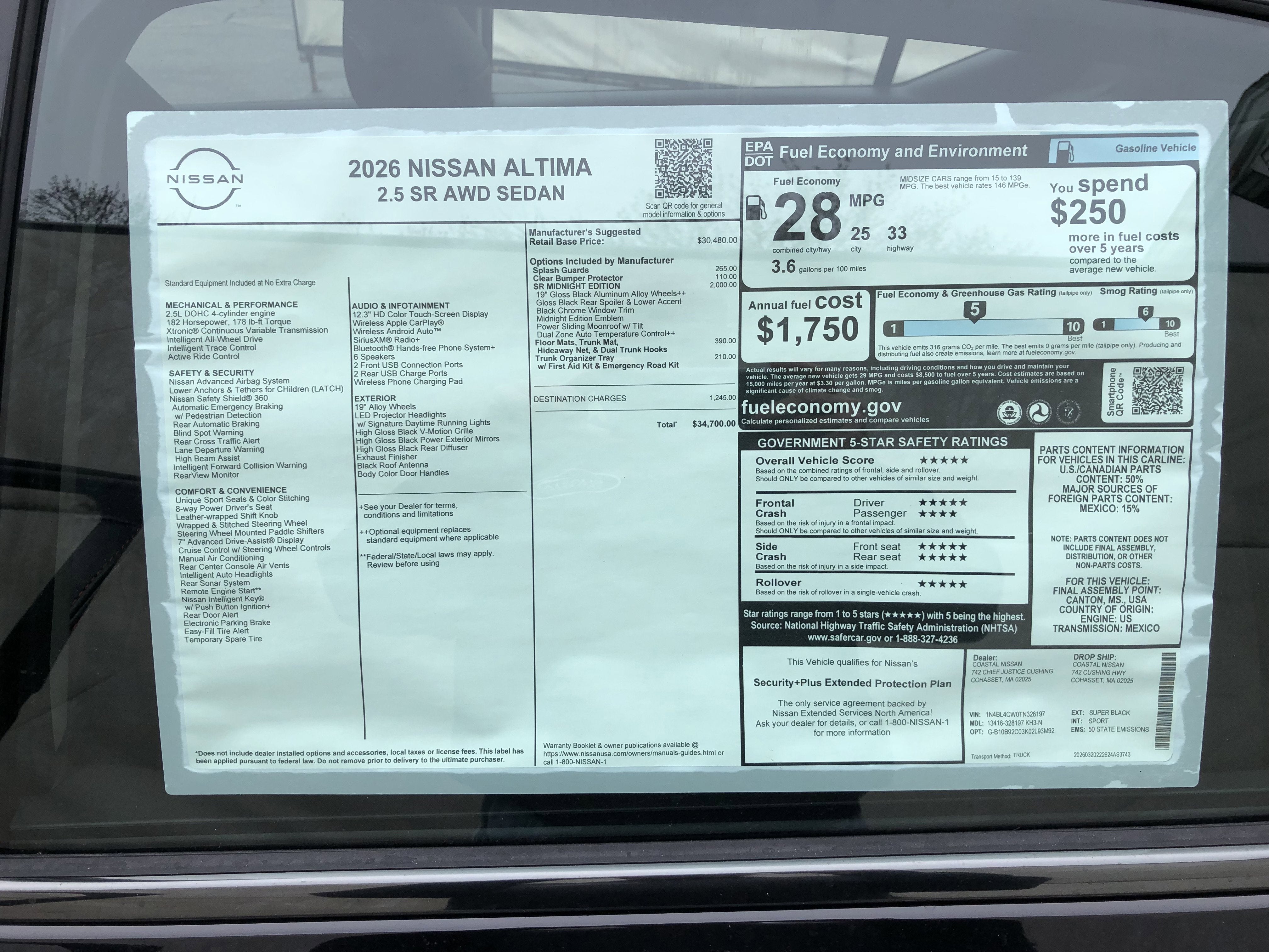 2026 Nissan Altima SR