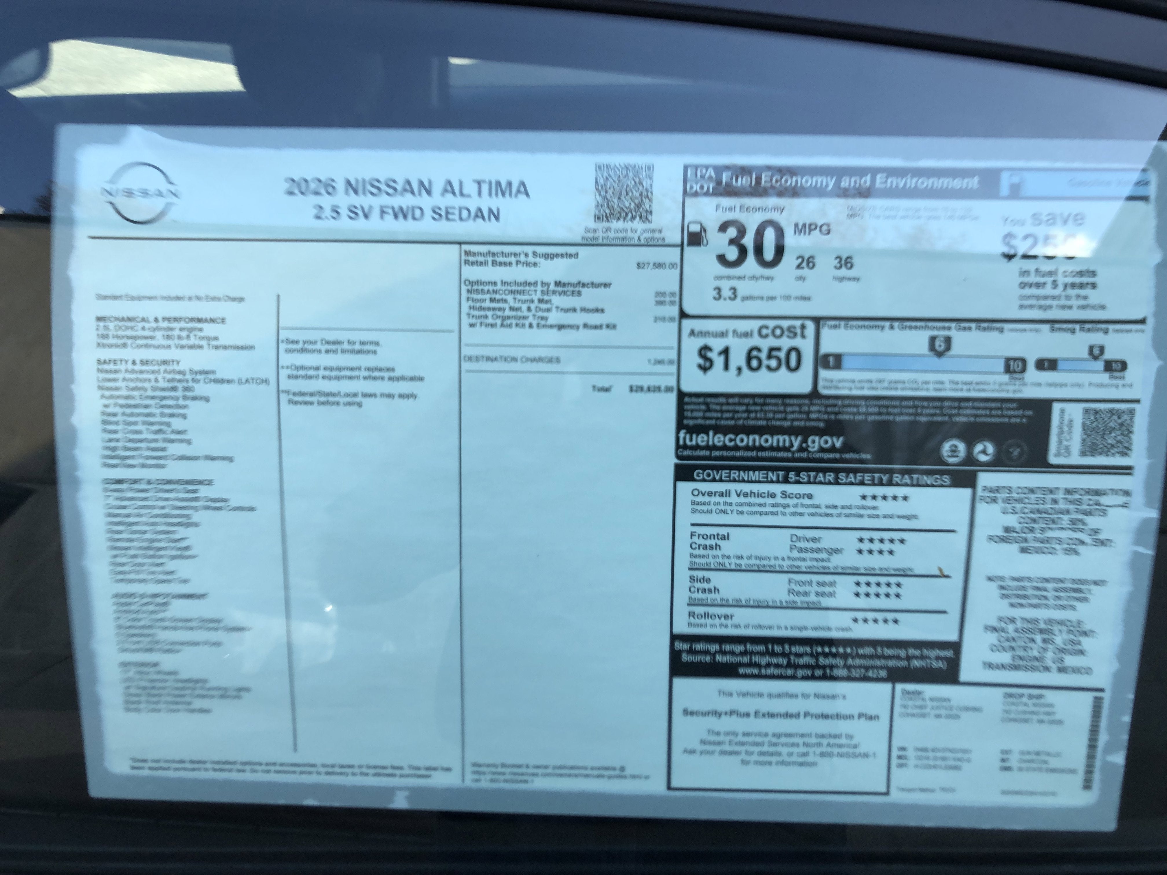 2026 Nissan Altima SV