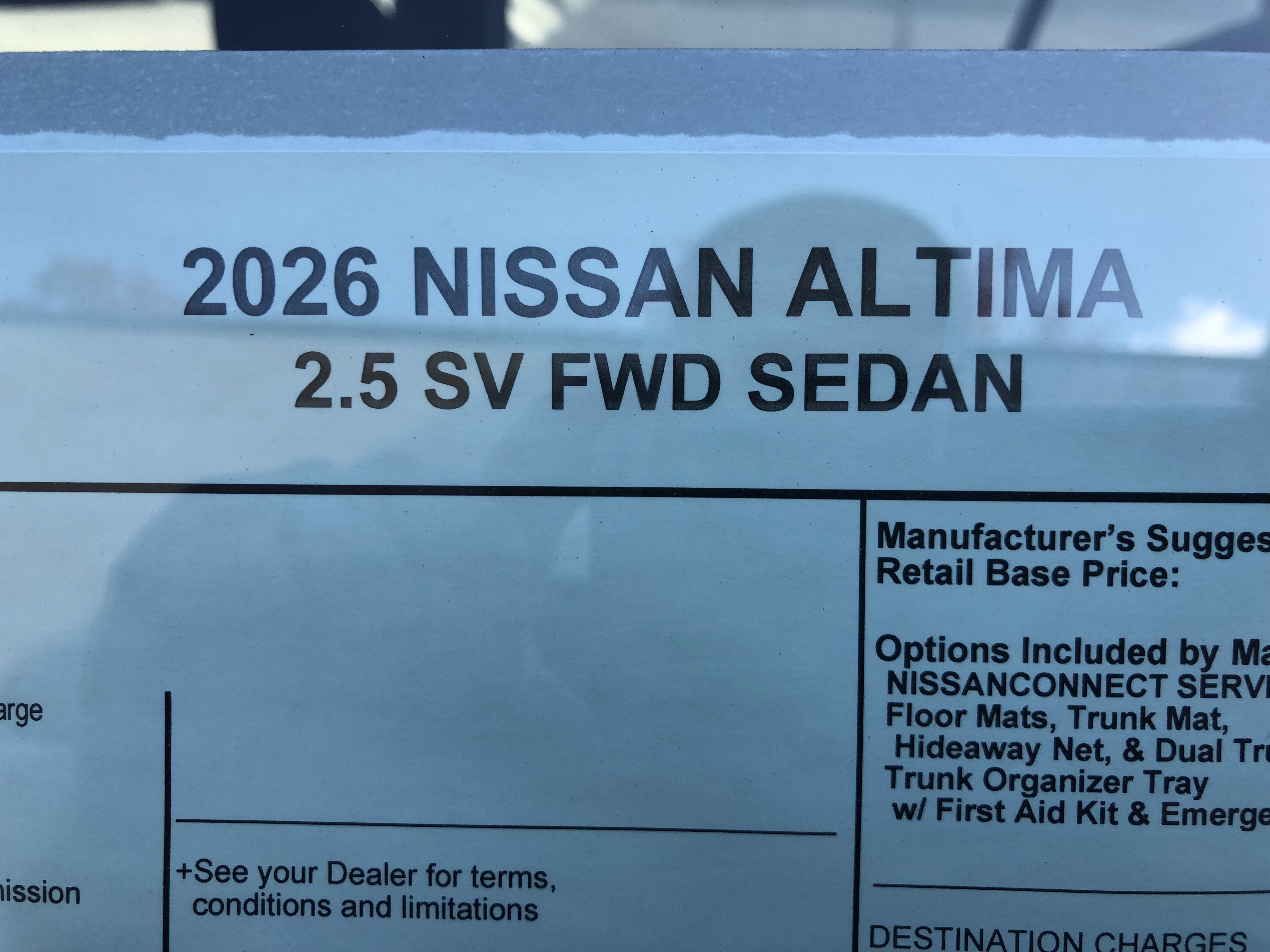 2026 Nissan Altima SV