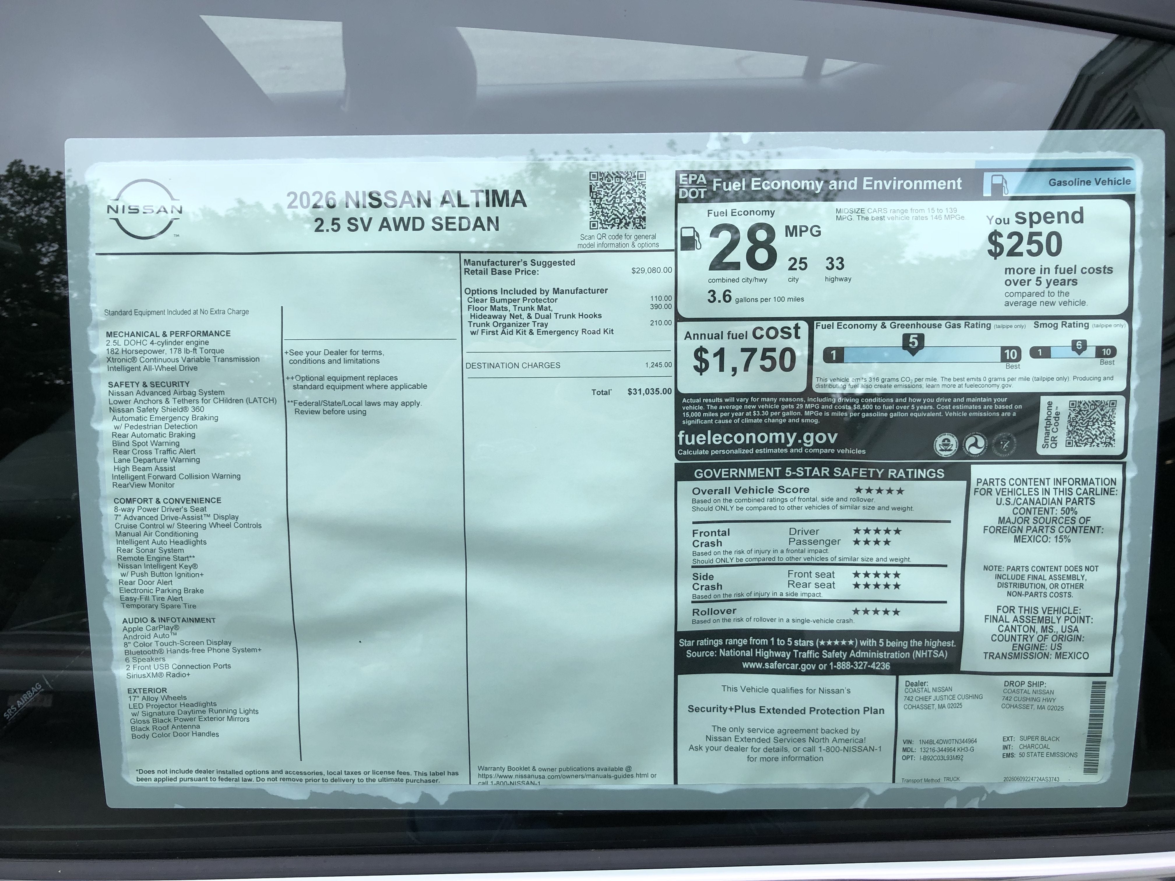 2026 Nissan Altima SV