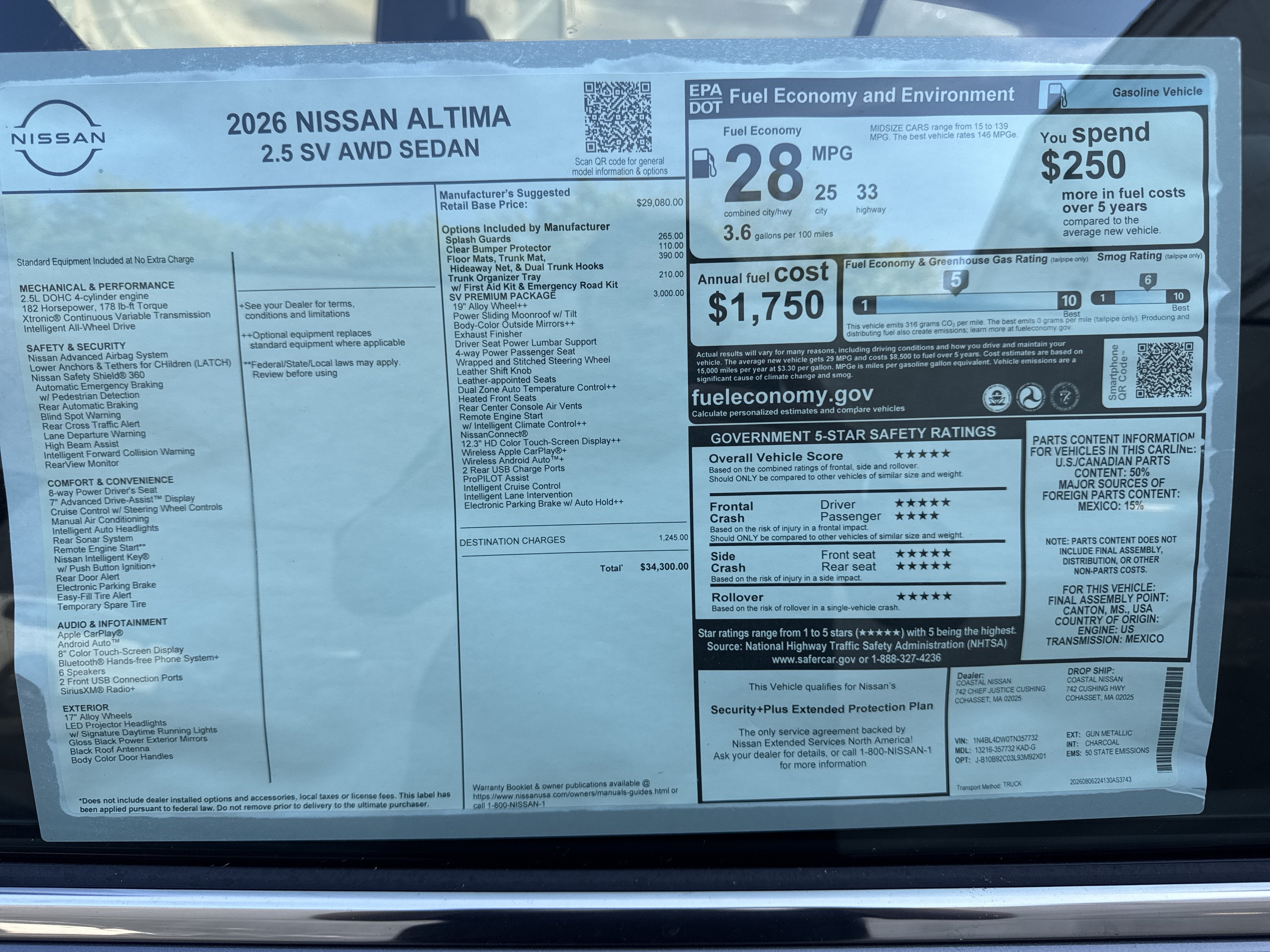 2026 Nissan Altima SV