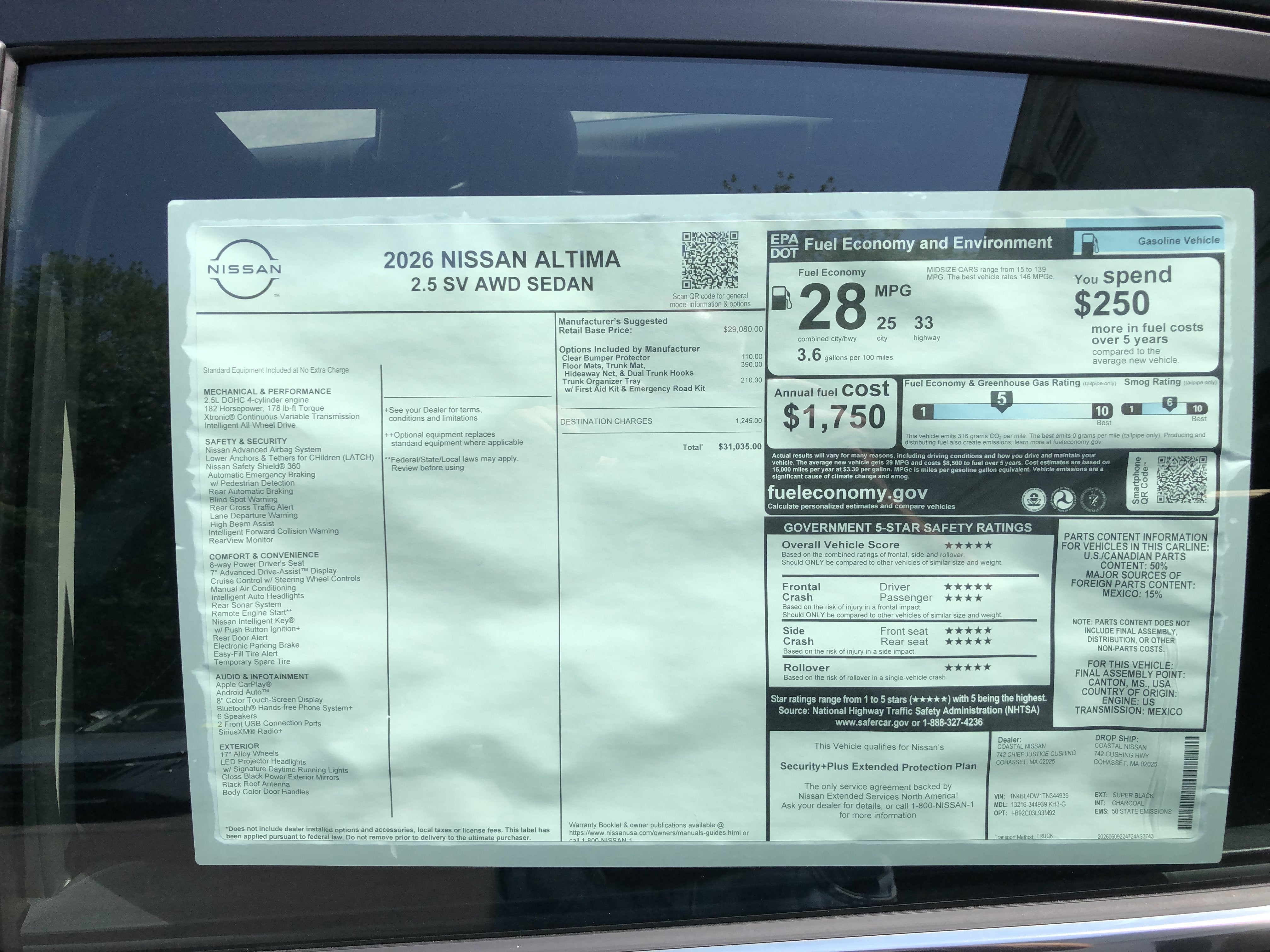 2026 Nissan Altima SV