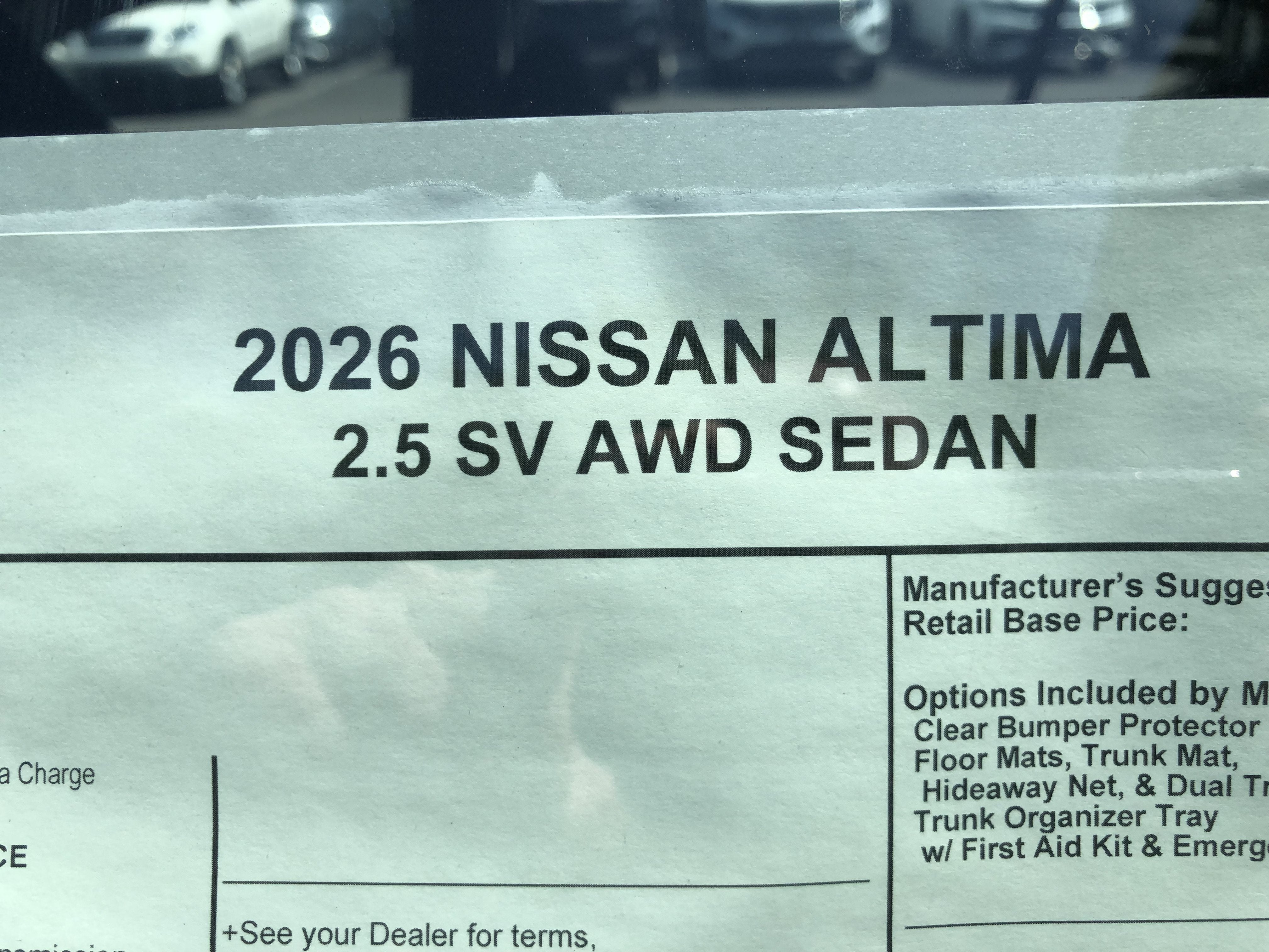 2026 Nissan Altima SV