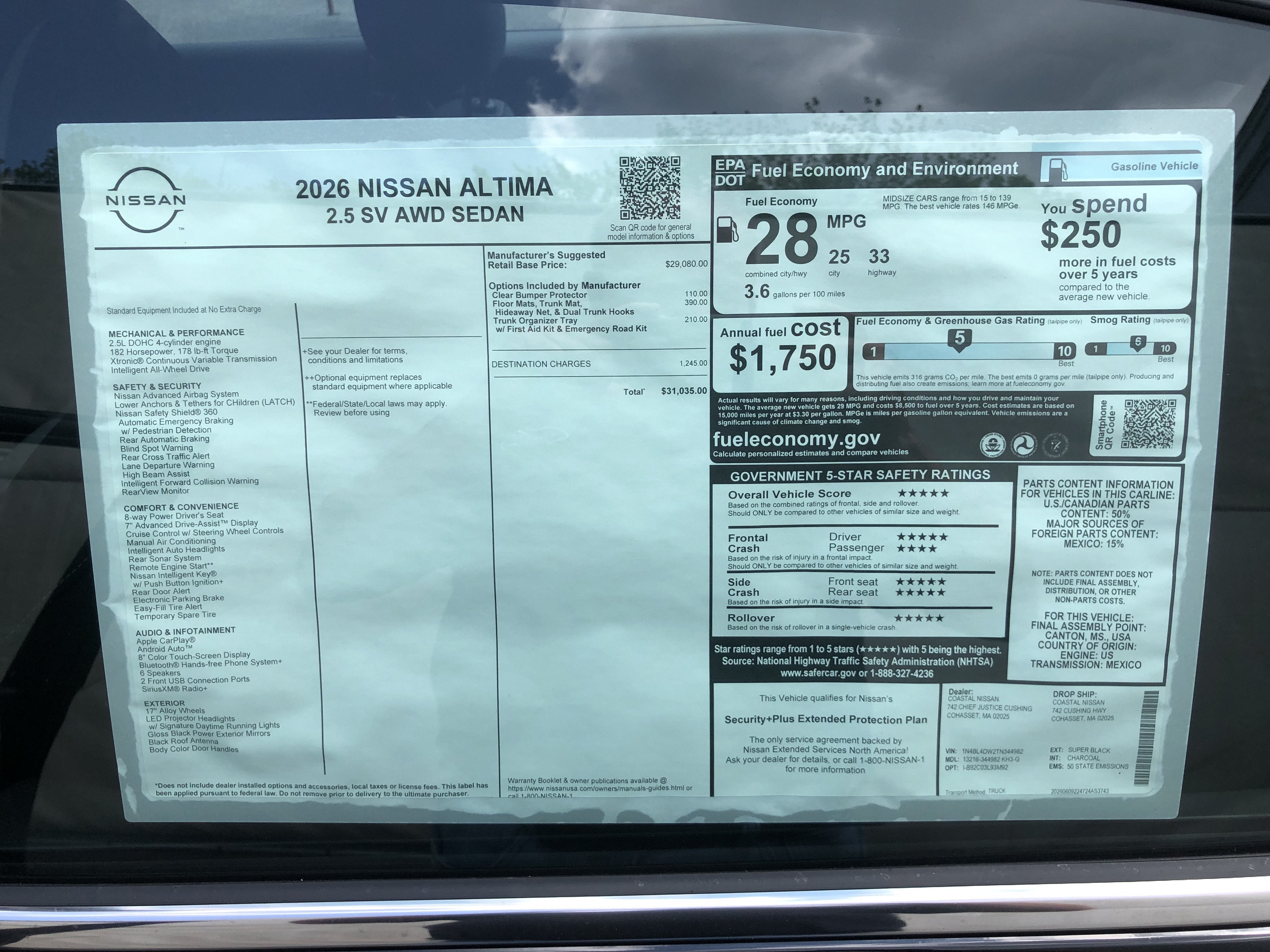 2026 Nissan Altima SV