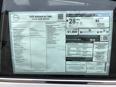 2025 Nissan Altima SV