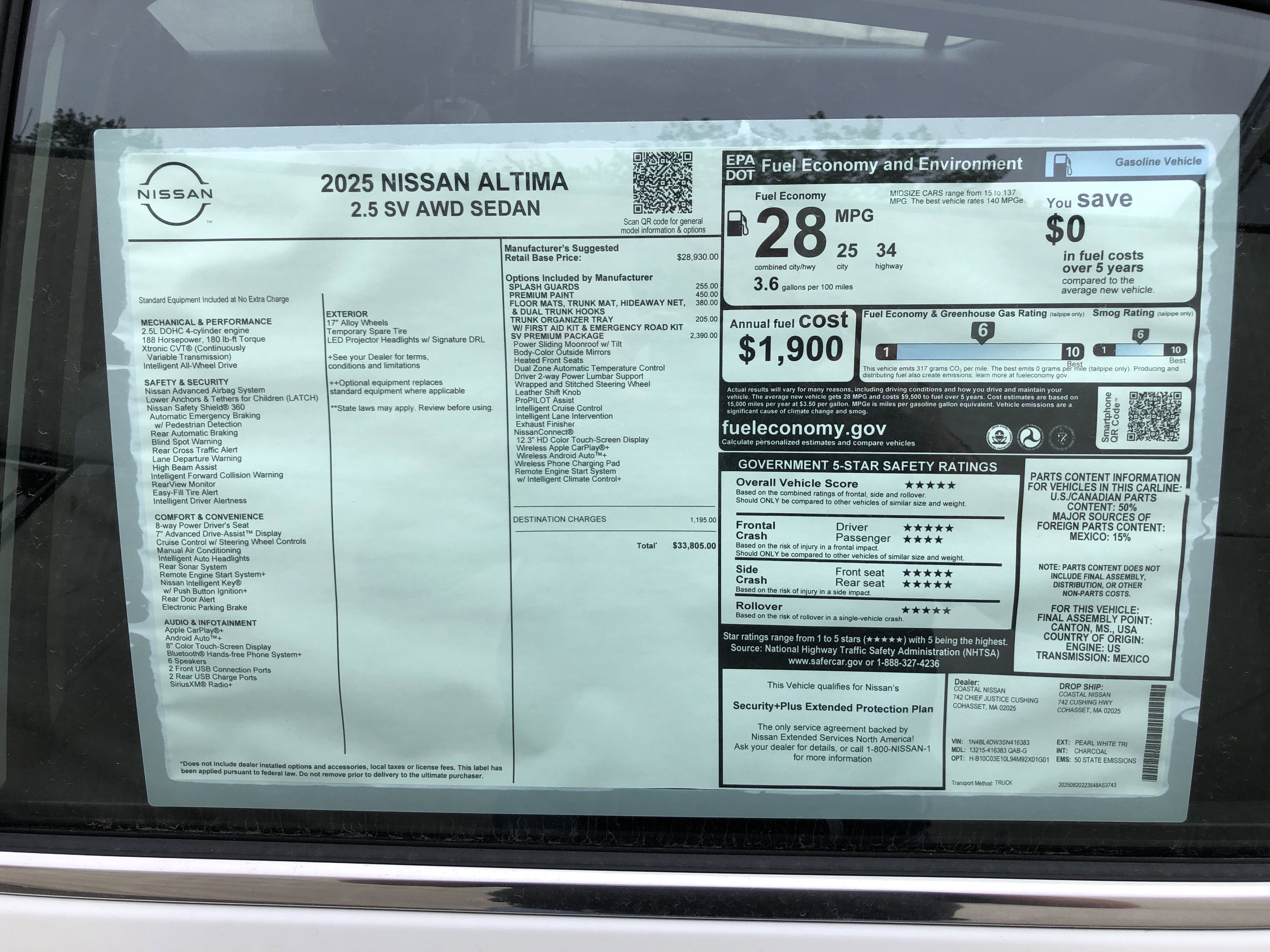 2025 Nissan Altima SV