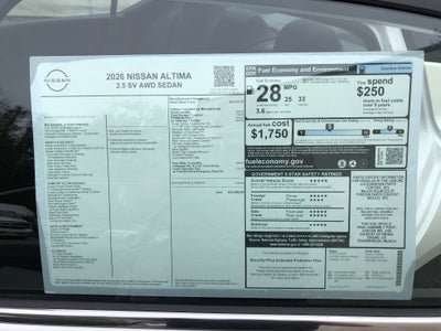 2026 Nissan Altima SV