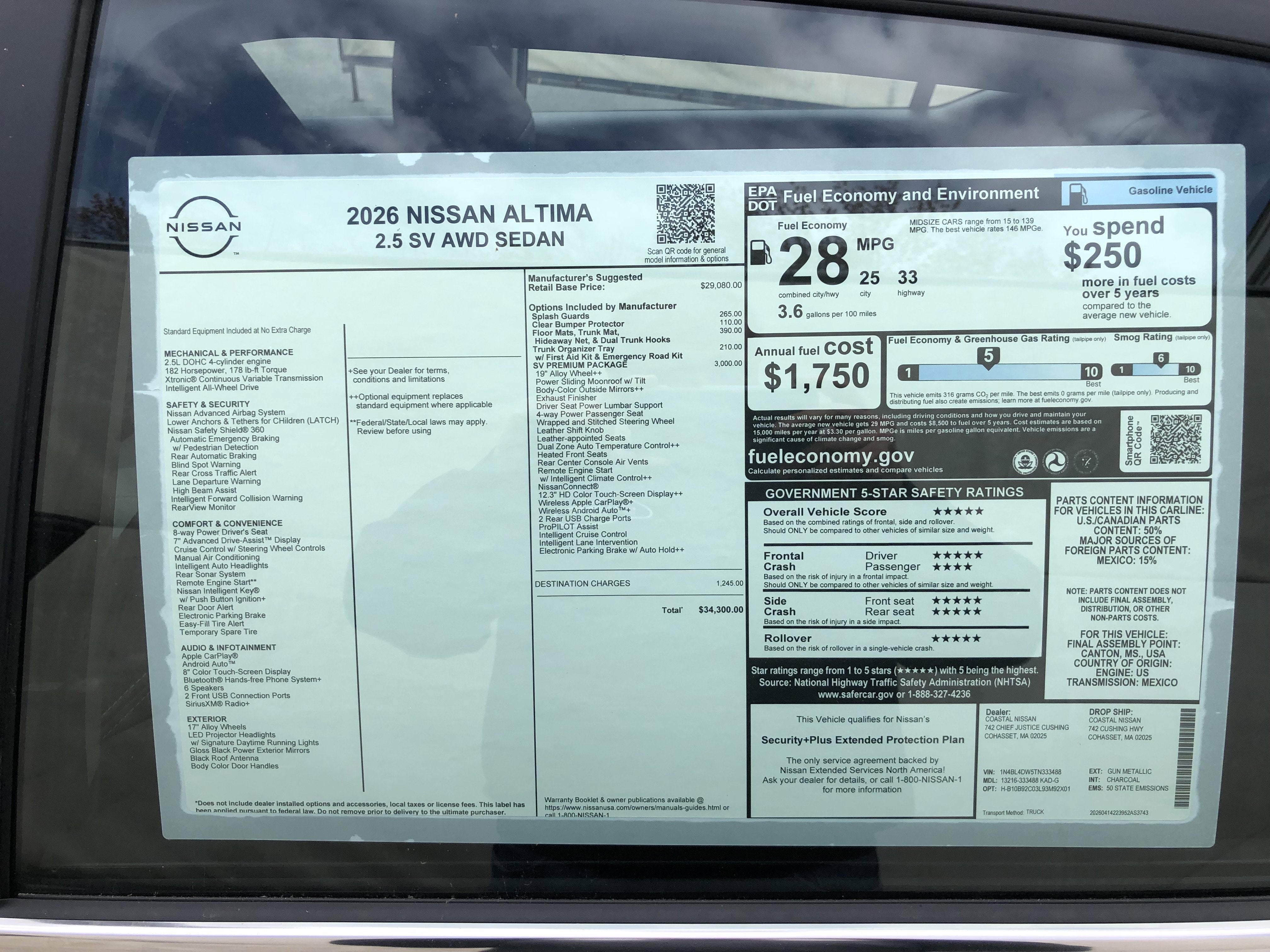 2026 Nissan Altima SV