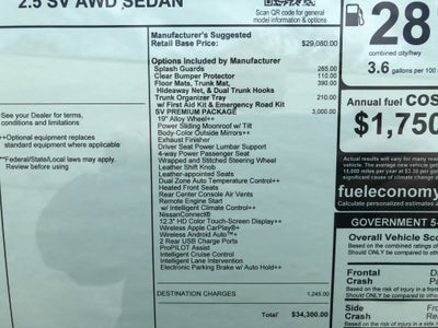 2026 Nissan Altima SV