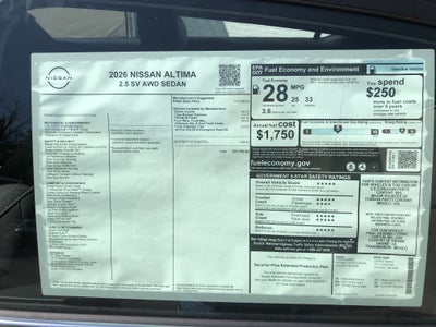 2026 Nissan Altima SV