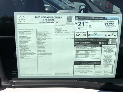2026 Nissan Frontier S