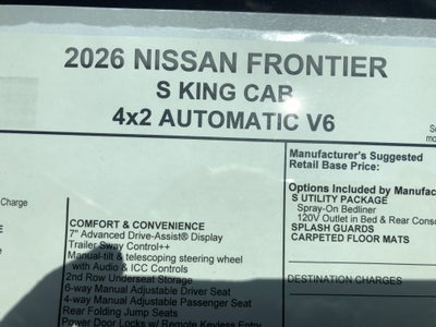 2026 Nissan Frontier S