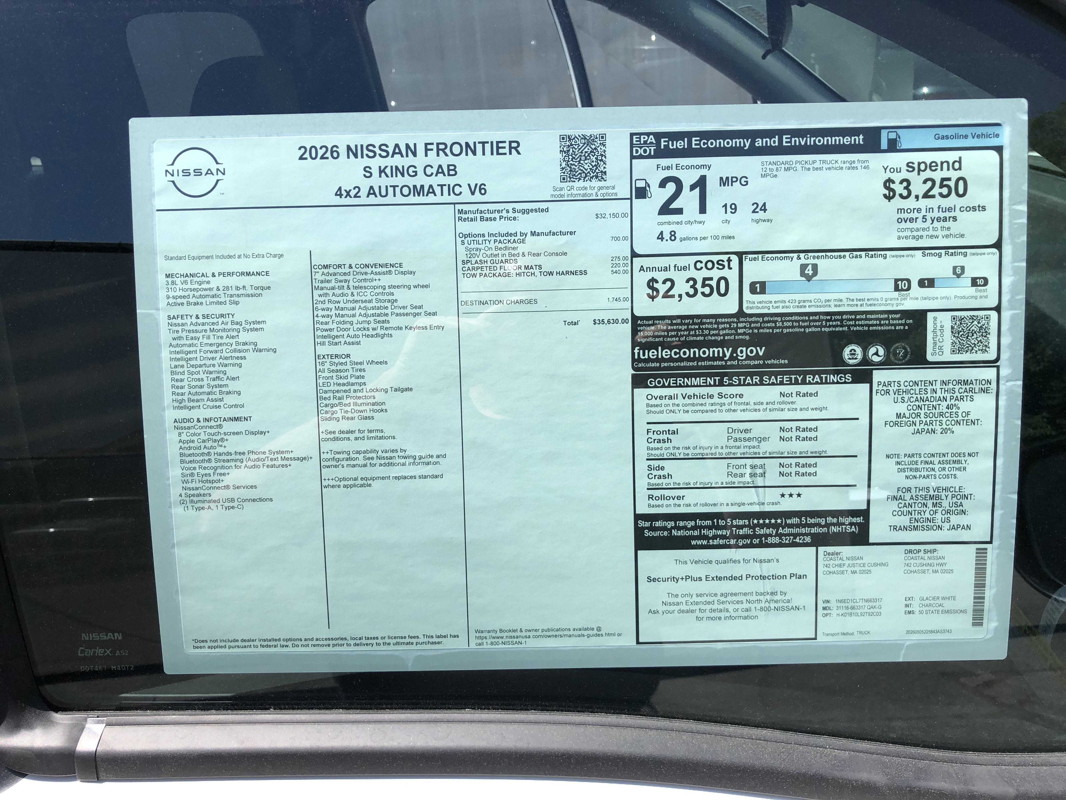 2026 Nissan Frontier S