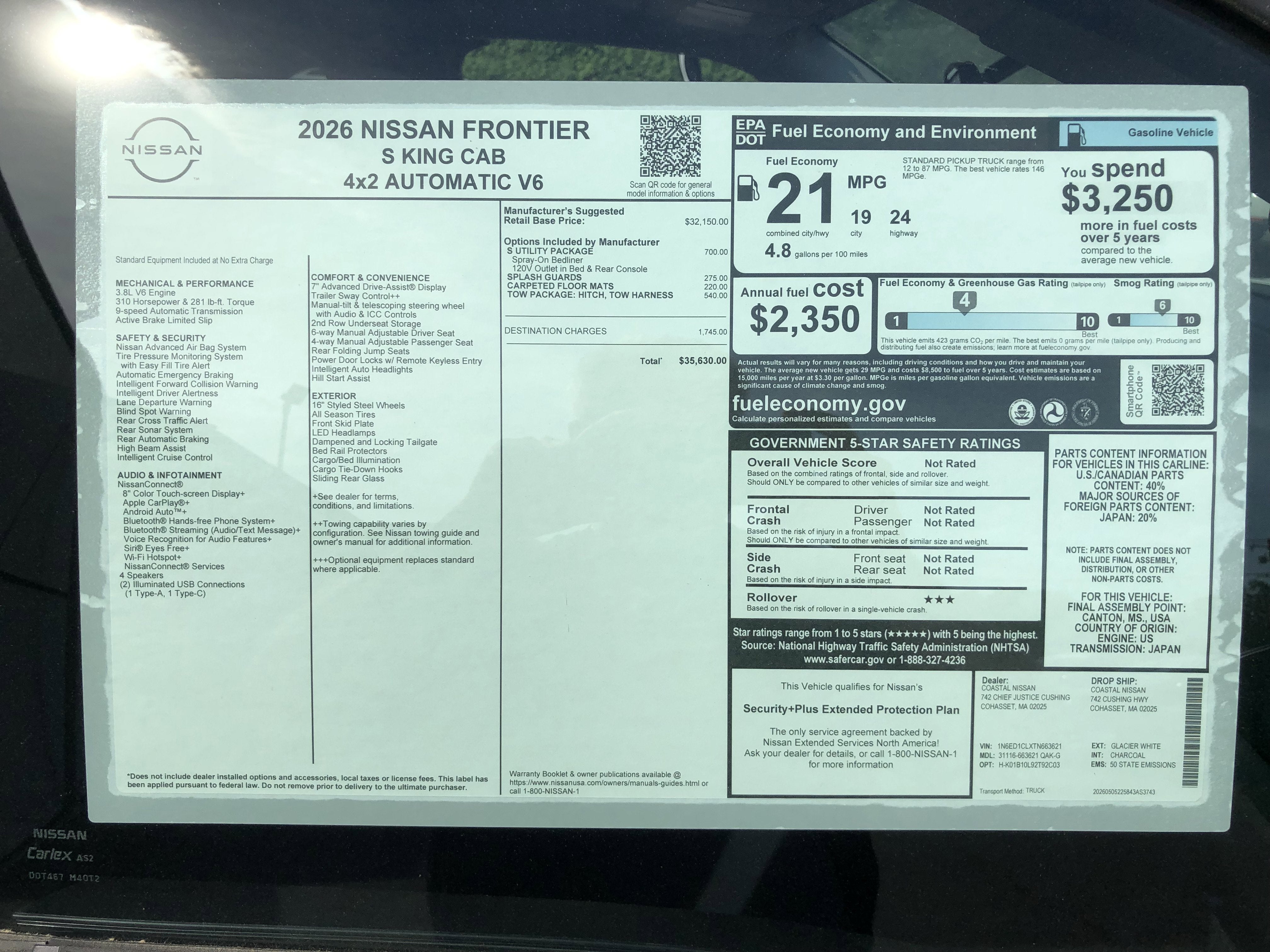 2026 Nissan Frontier S