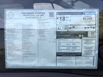 2026 Nissan Frontier PRO-4X