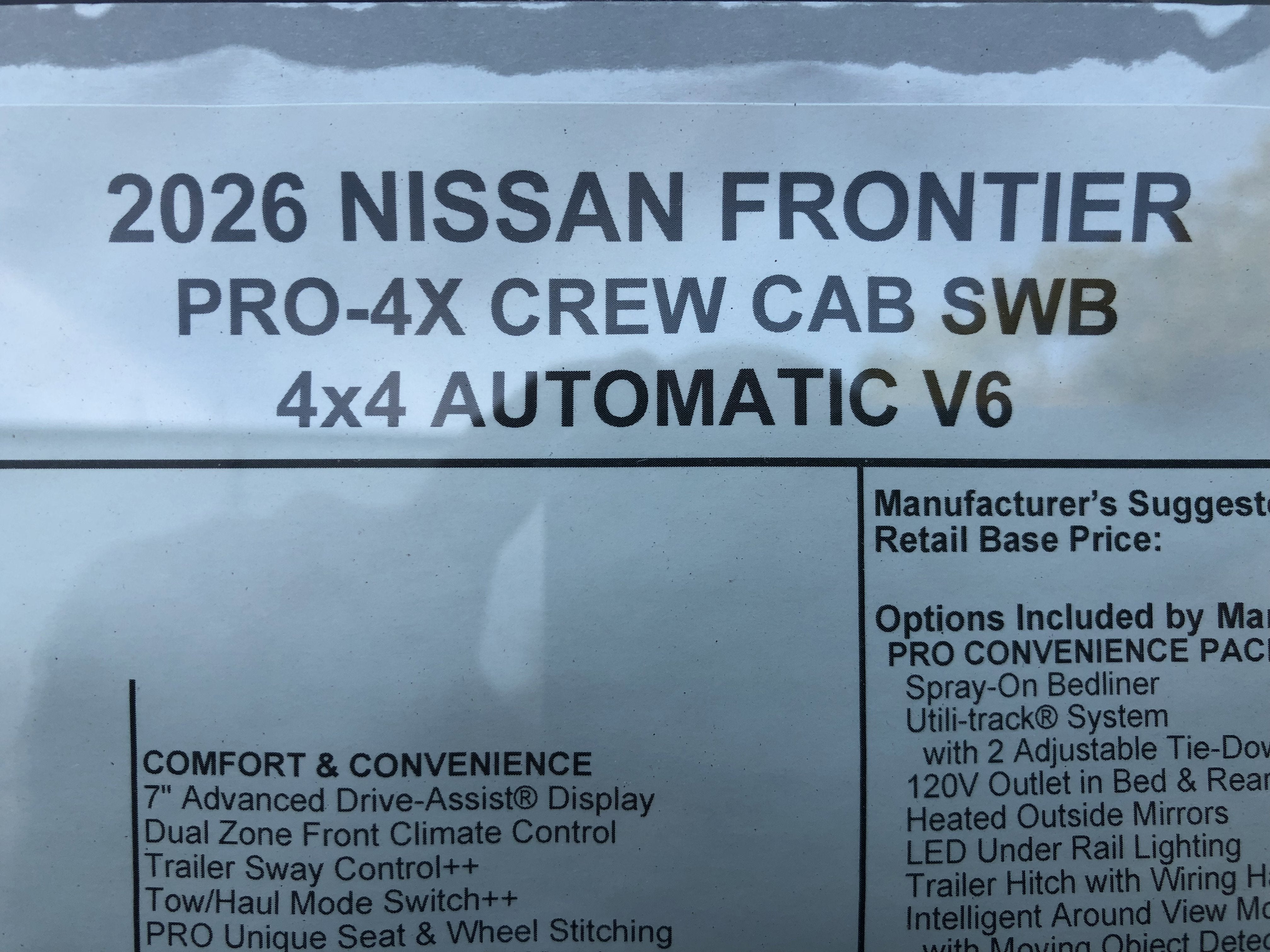 2026 Nissan Frontier PRO-4X