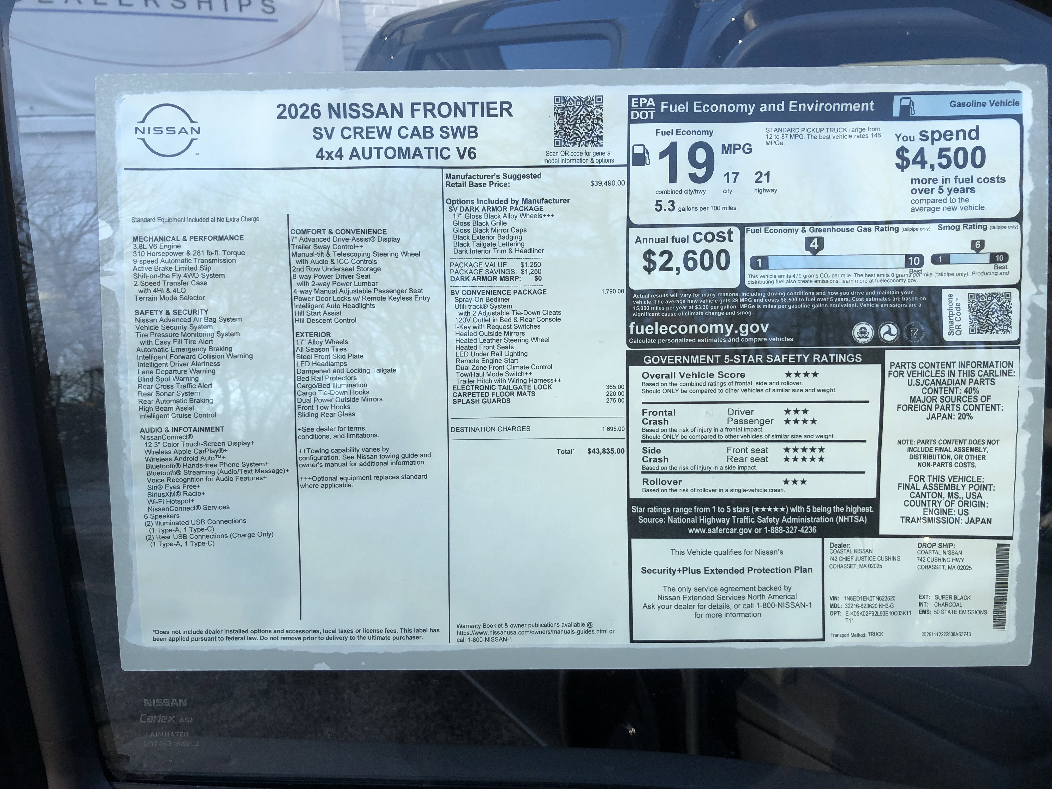 2026 Nissan Frontier SV