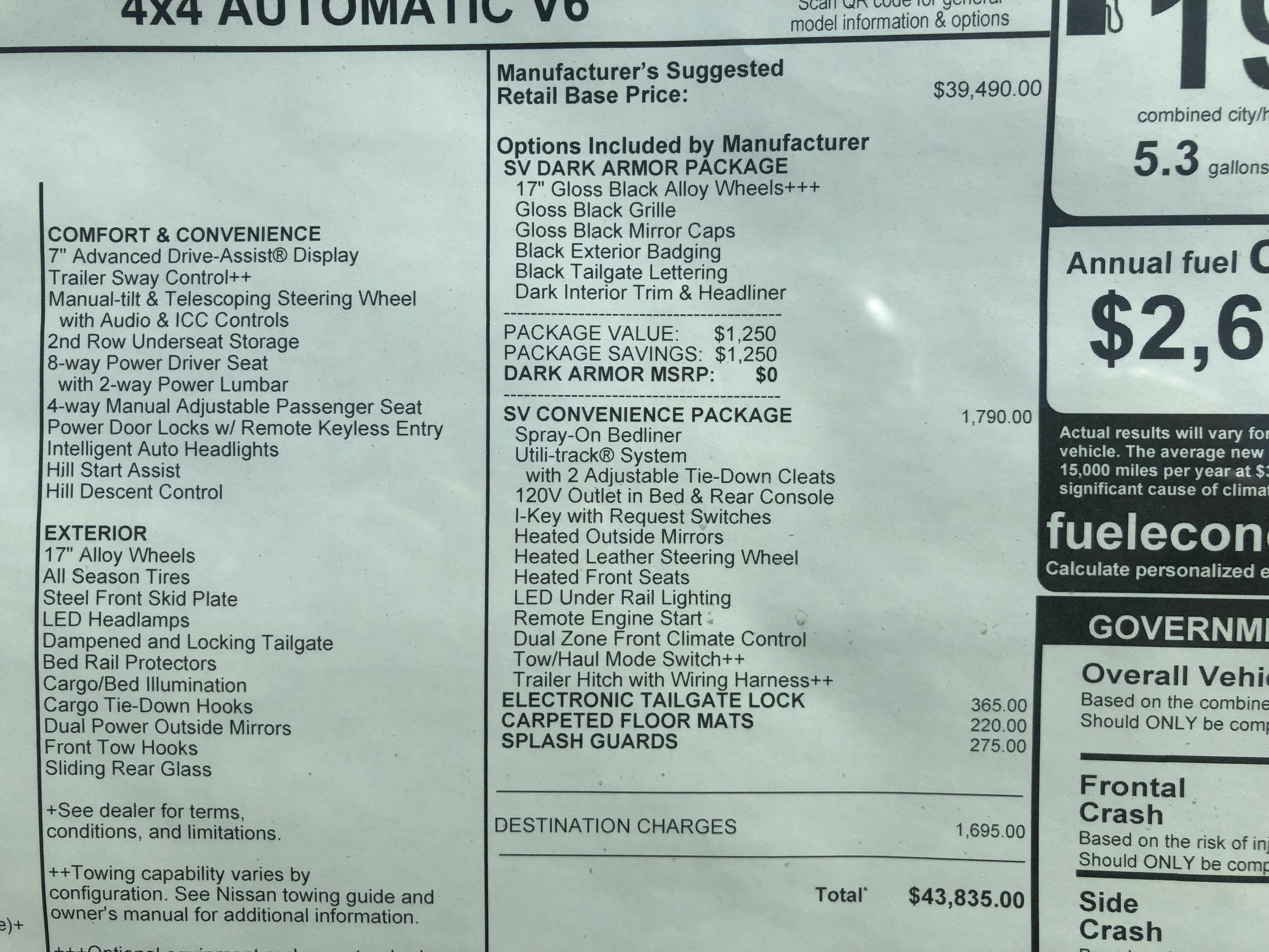 2026 Nissan Frontier SV