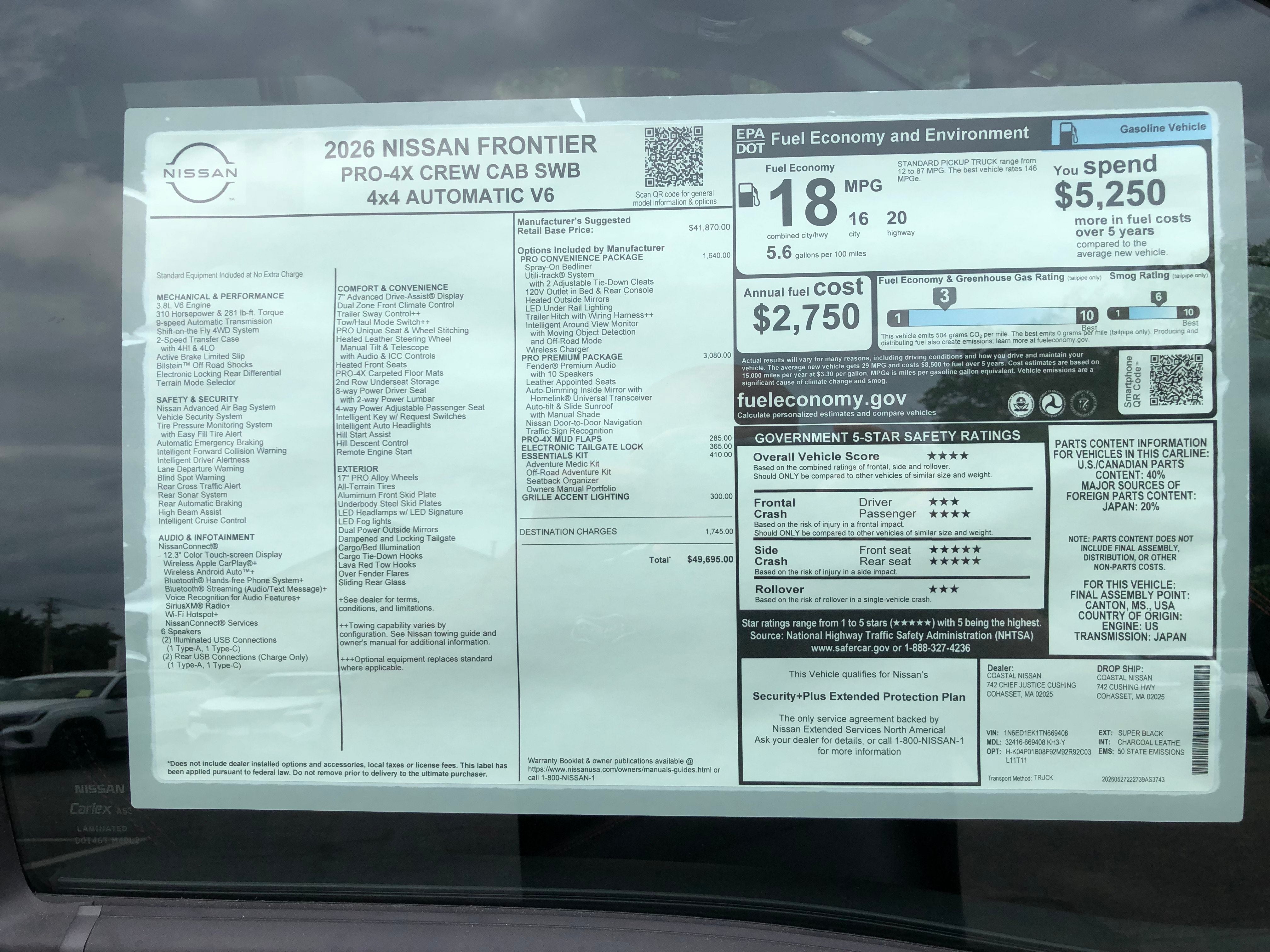 2026 Nissan Frontier PRO-4X
