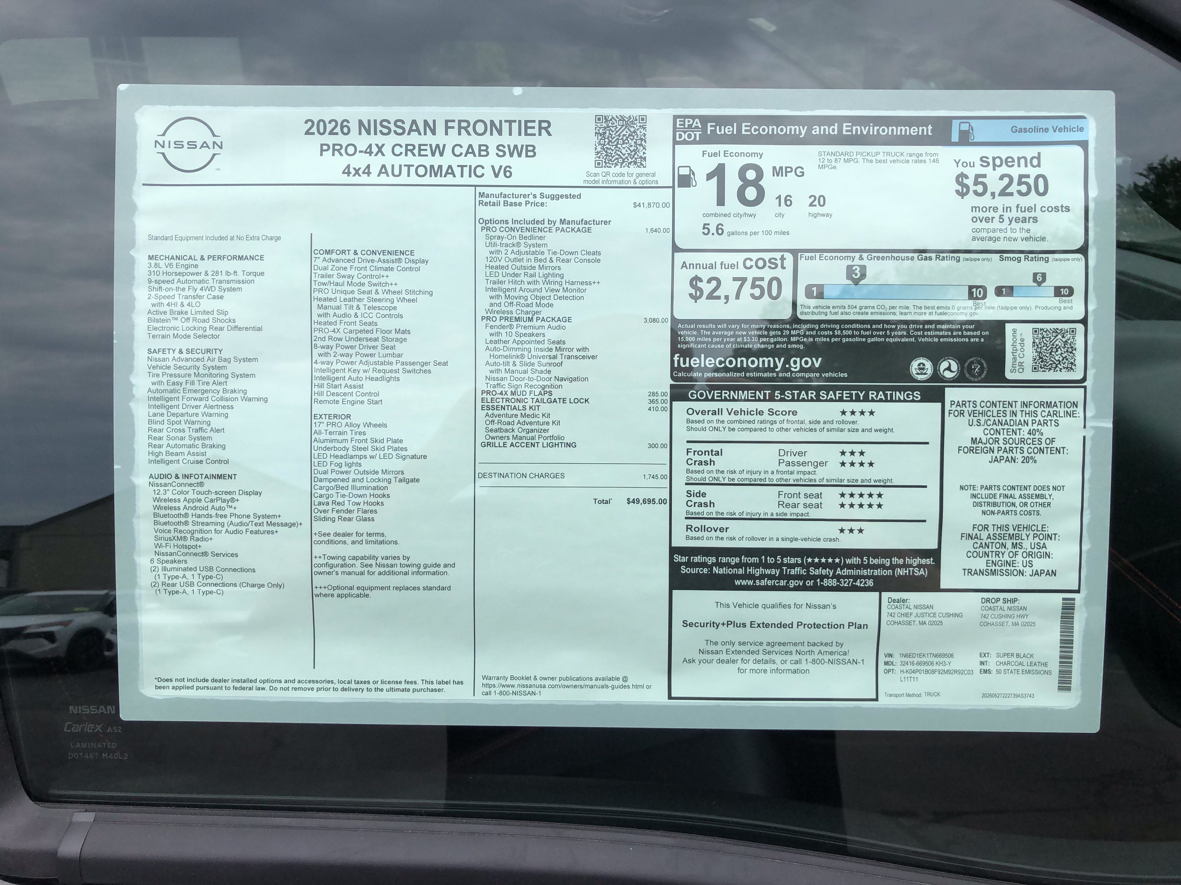 2026 Nissan Frontier PRO-4X
