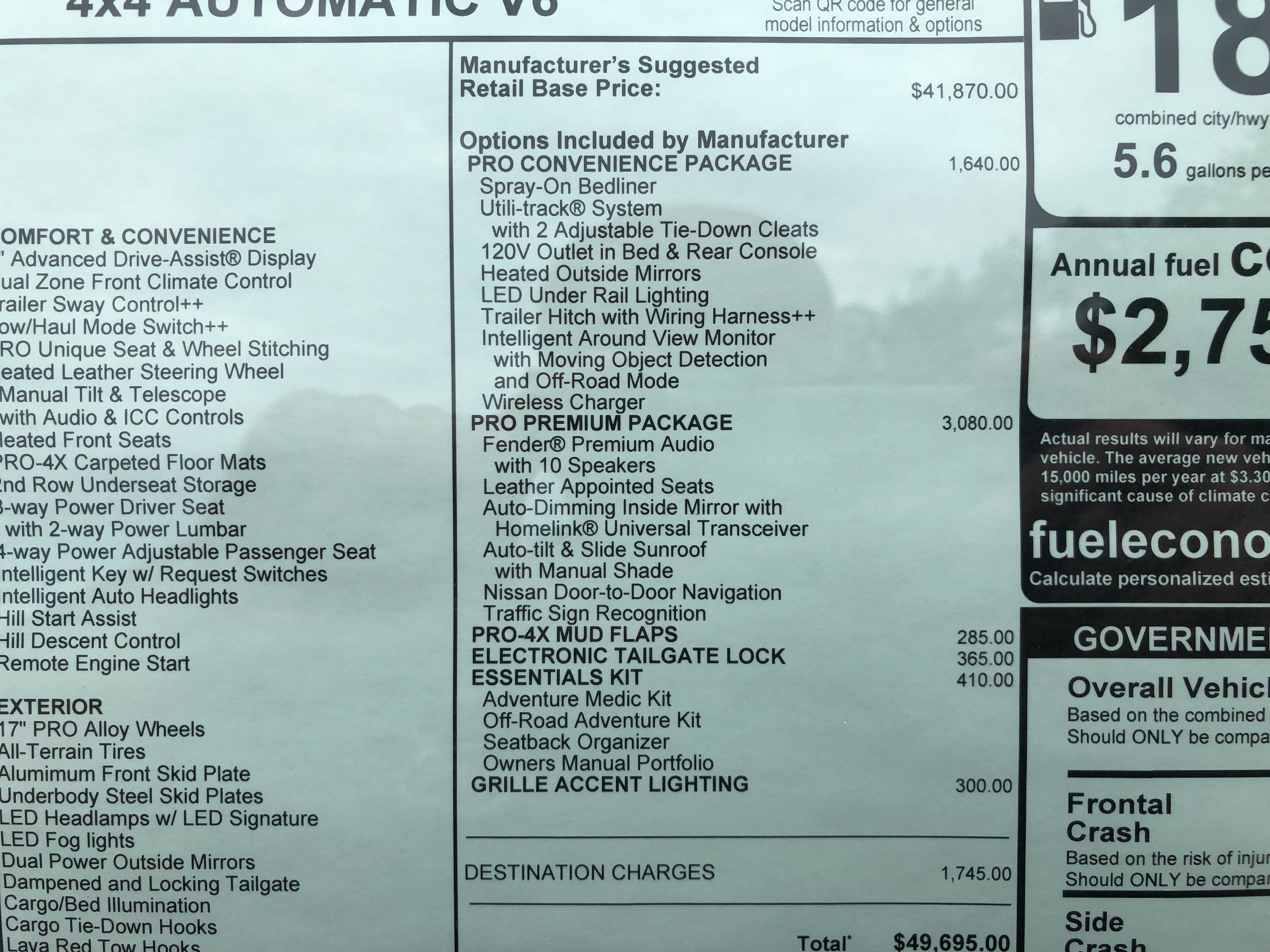 2026 Nissan Frontier PRO-4X