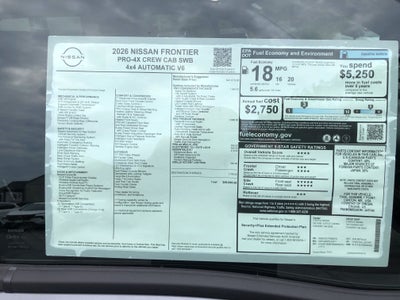 2026 Nissan Frontier PRO-4X
