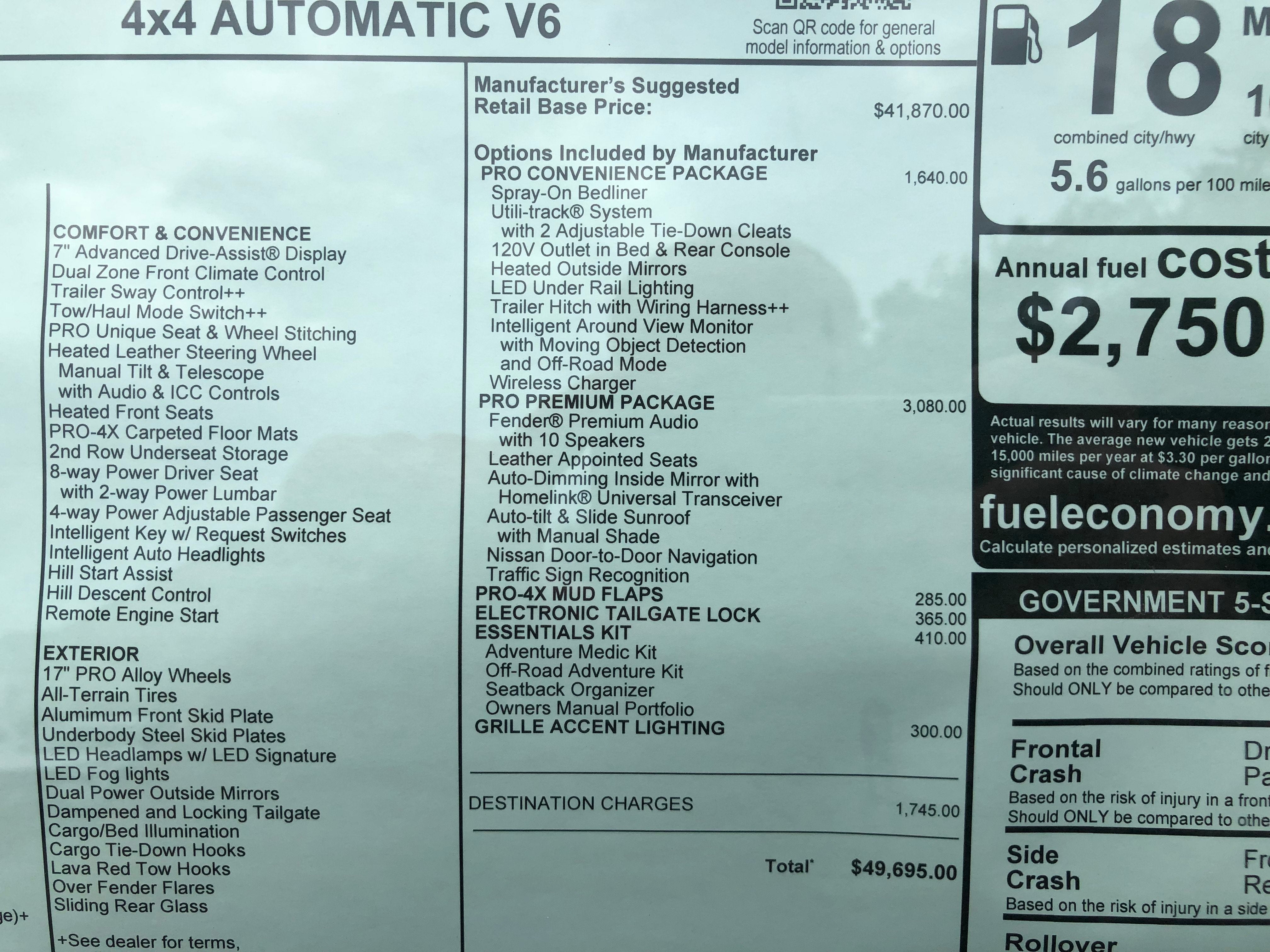 2026 Nissan Frontier PRO-4X
