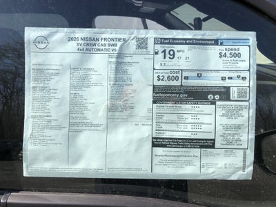 2026 Nissan Frontier SV