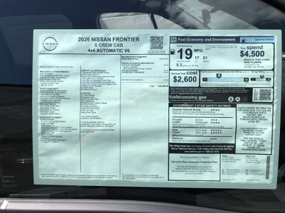 2026 Nissan Frontier S