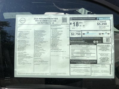 2026 Nissan Frontier PRO-4X