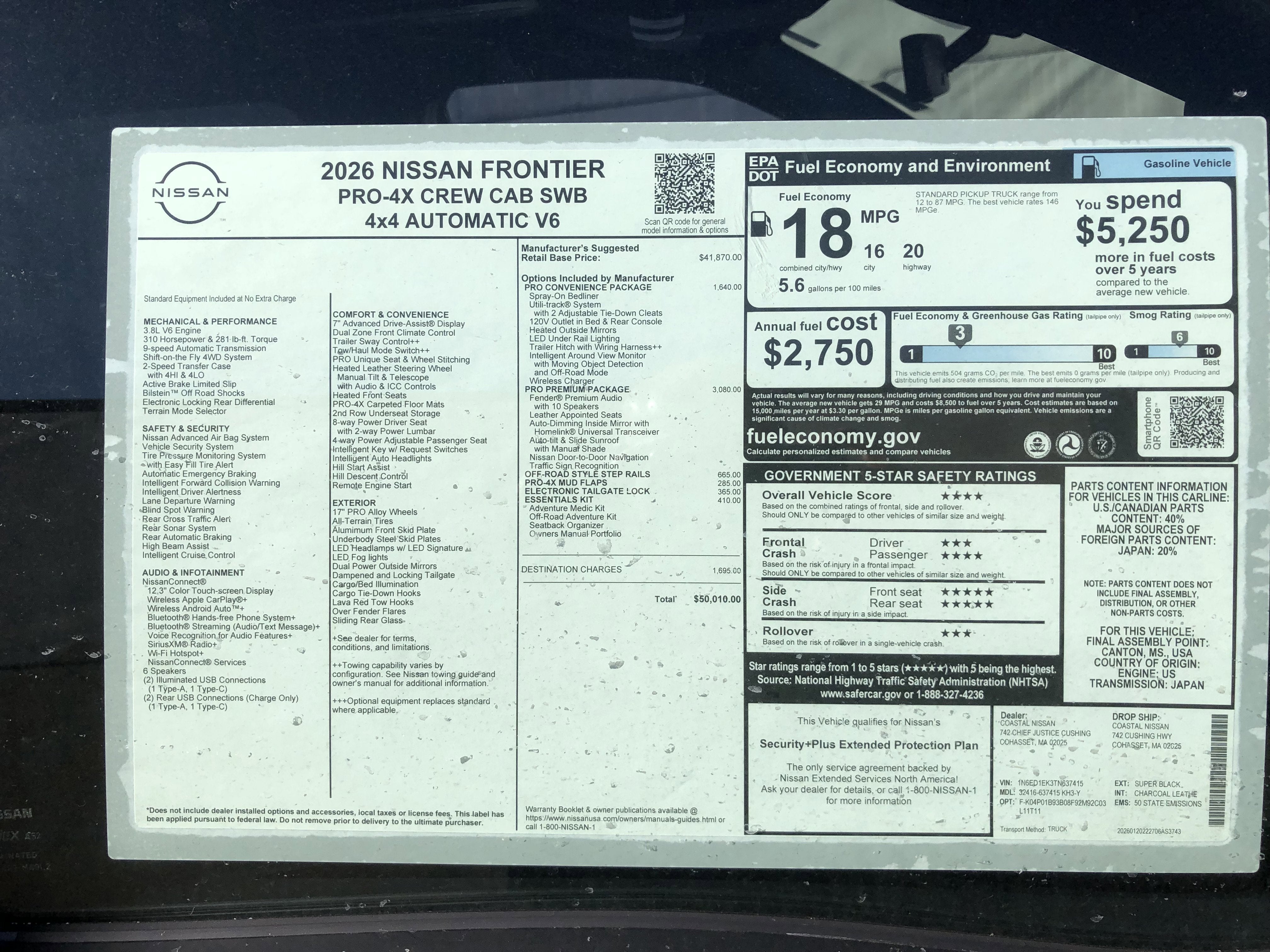 2026 Nissan Frontier PRO-4X