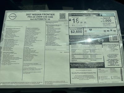 2027 Nissan Frontier PRO-4X