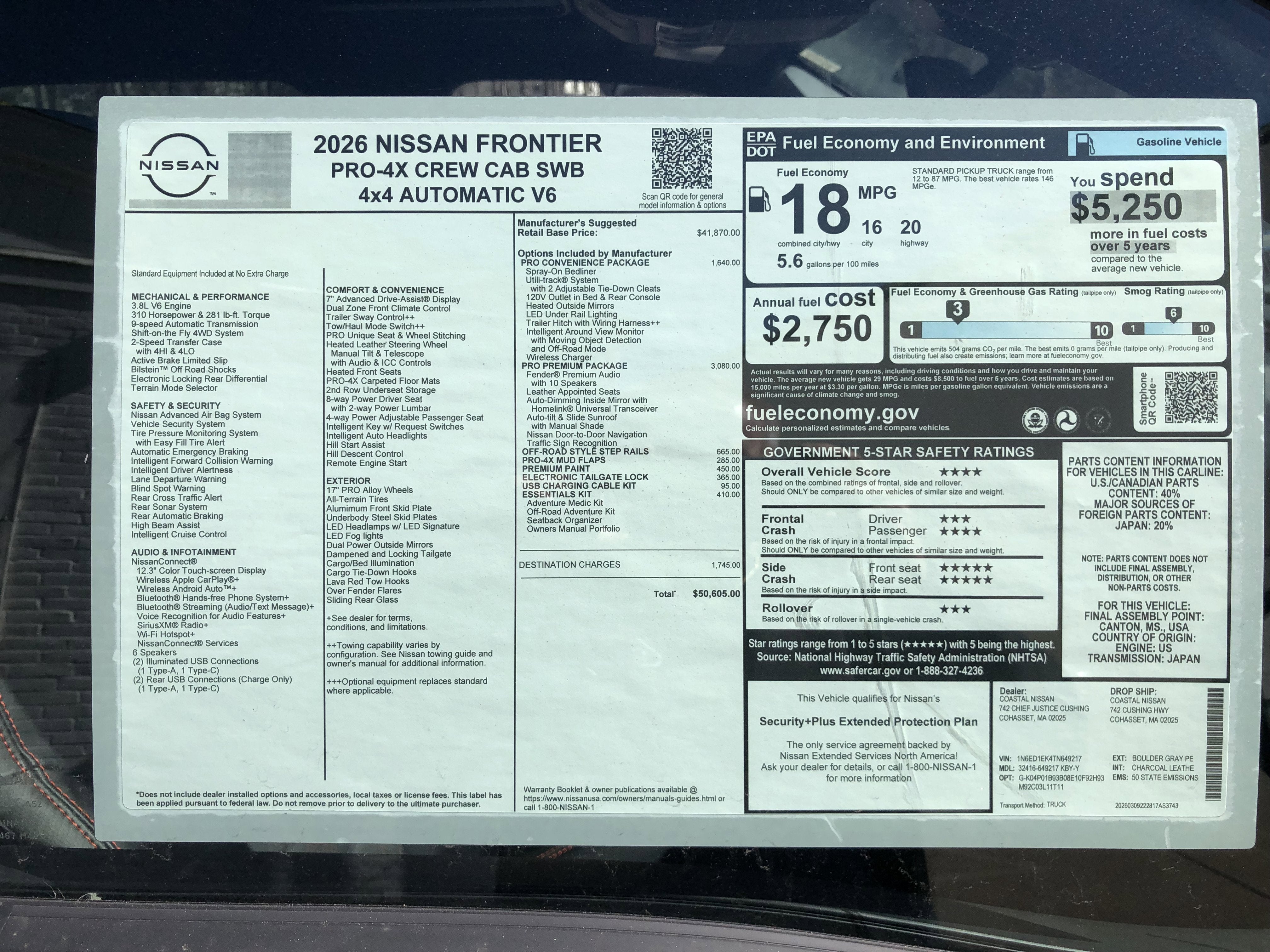 2026 Nissan Frontier PRO-4X