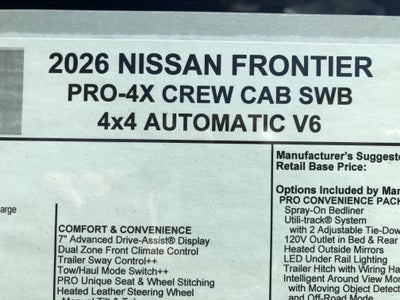 2026 Nissan Frontier PRO-4X