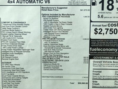 2026 Nissan Frontier PRO-4X