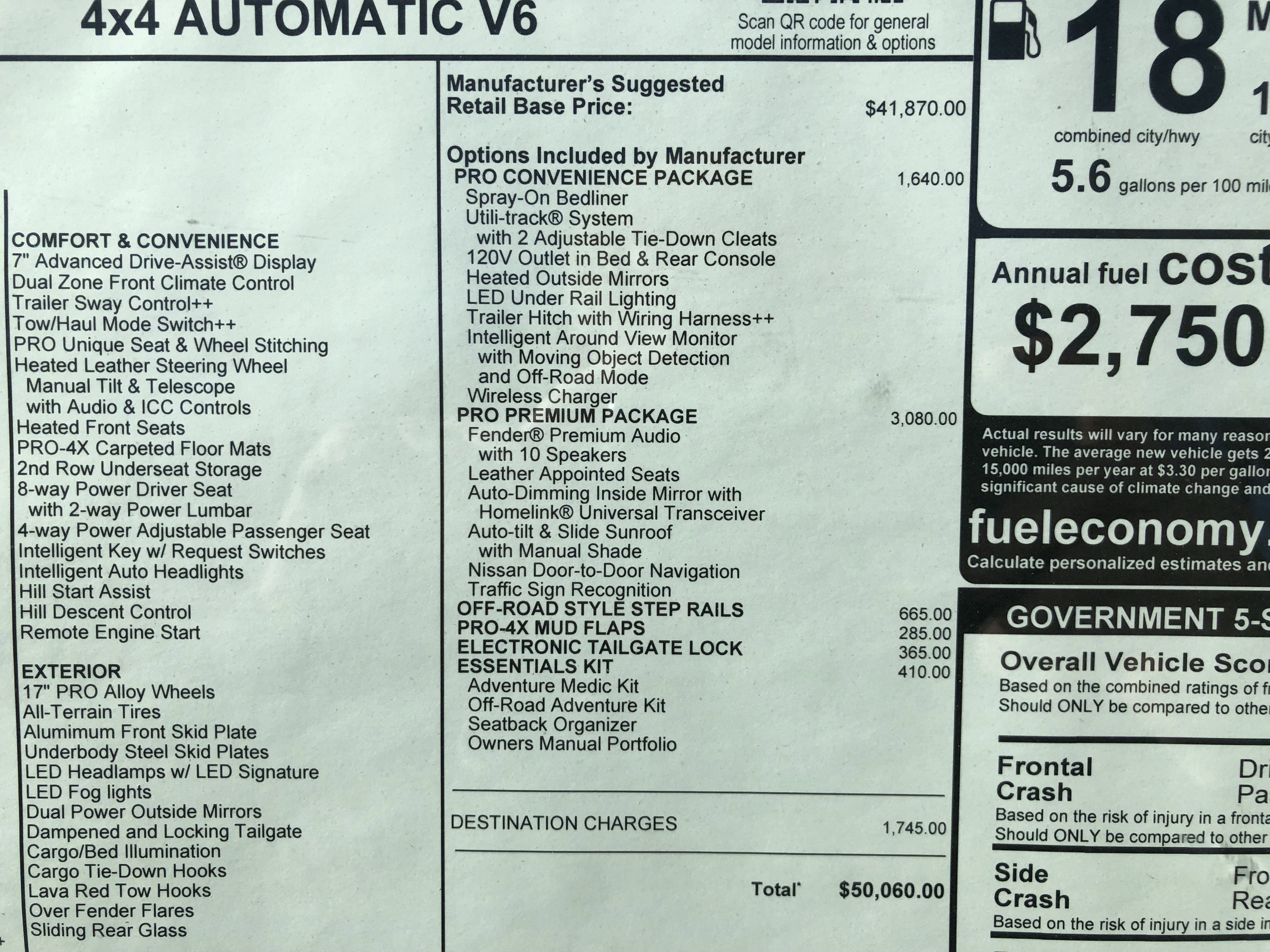 2026 Nissan Frontier PRO-4X