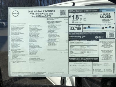 2026 Nissan Frontier PRO-4X