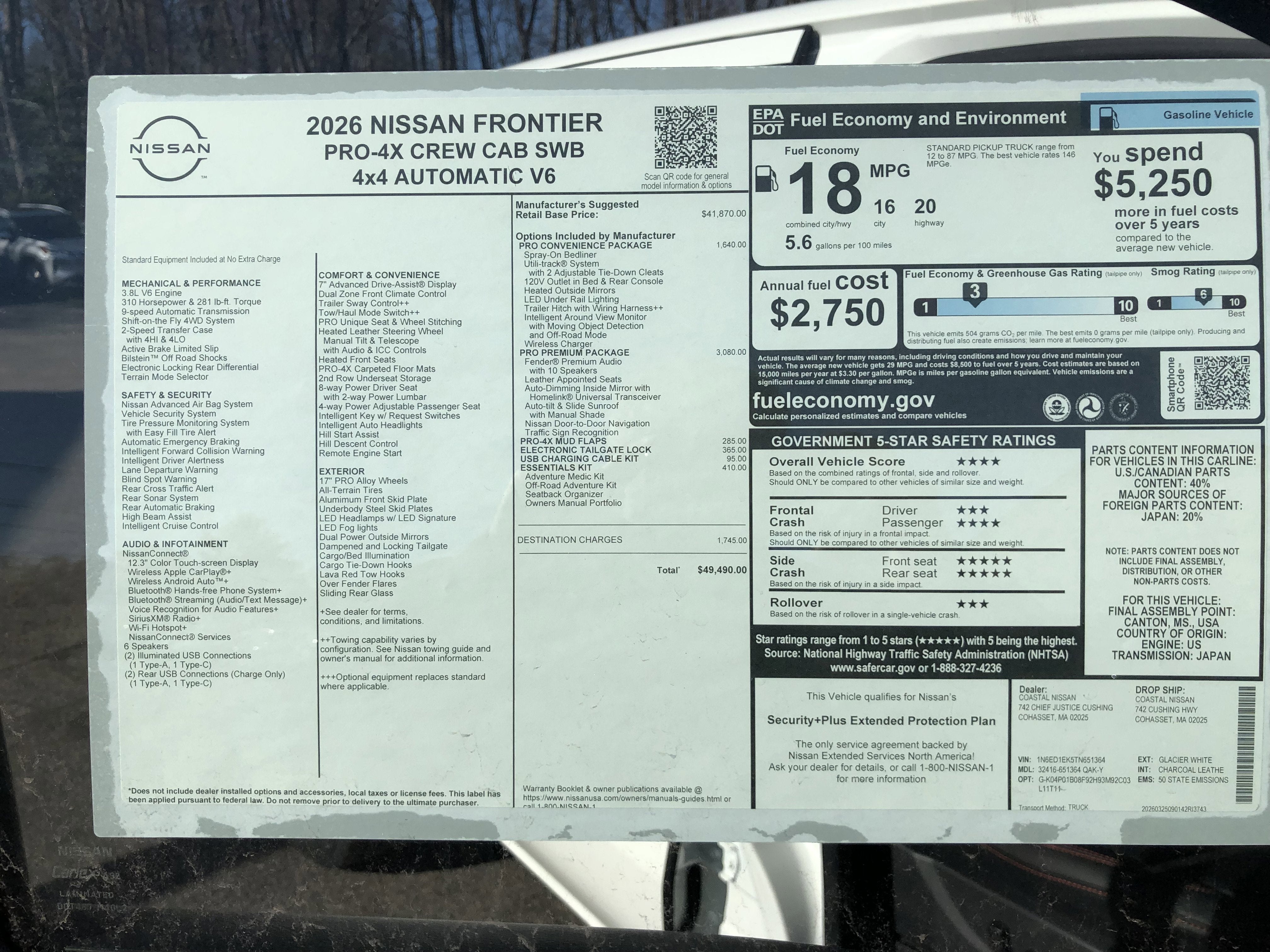 2026 Nissan Frontier PRO-4X