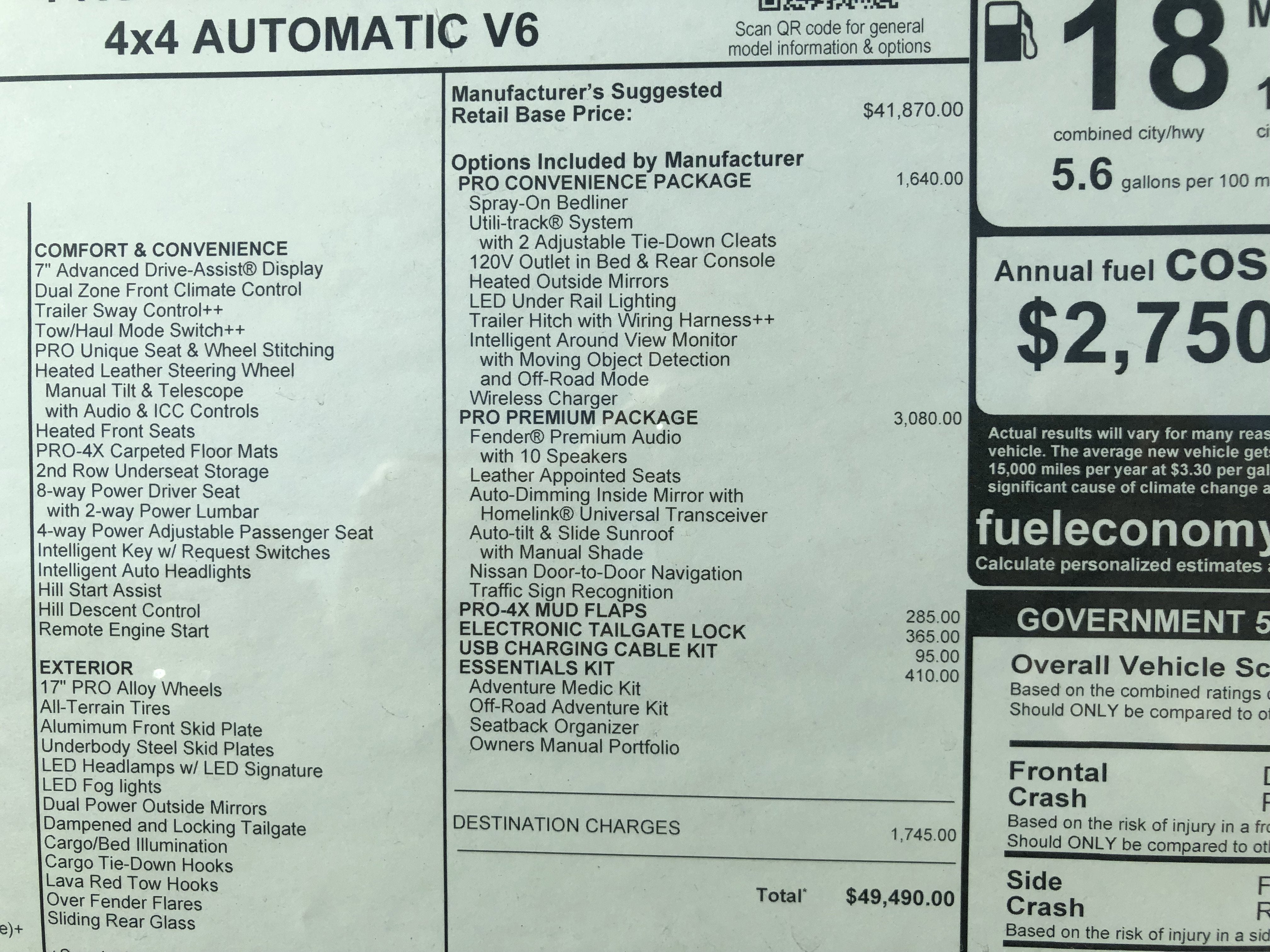 2026 Nissan Frontier PRO-4X