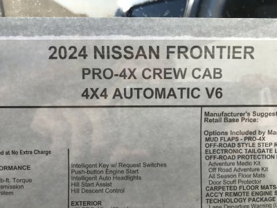 2024 Nissan Frontier PRO-4X w/ Tech & Off-Road Protection Pkg