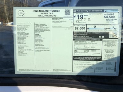 2026 Nissan Frontier S