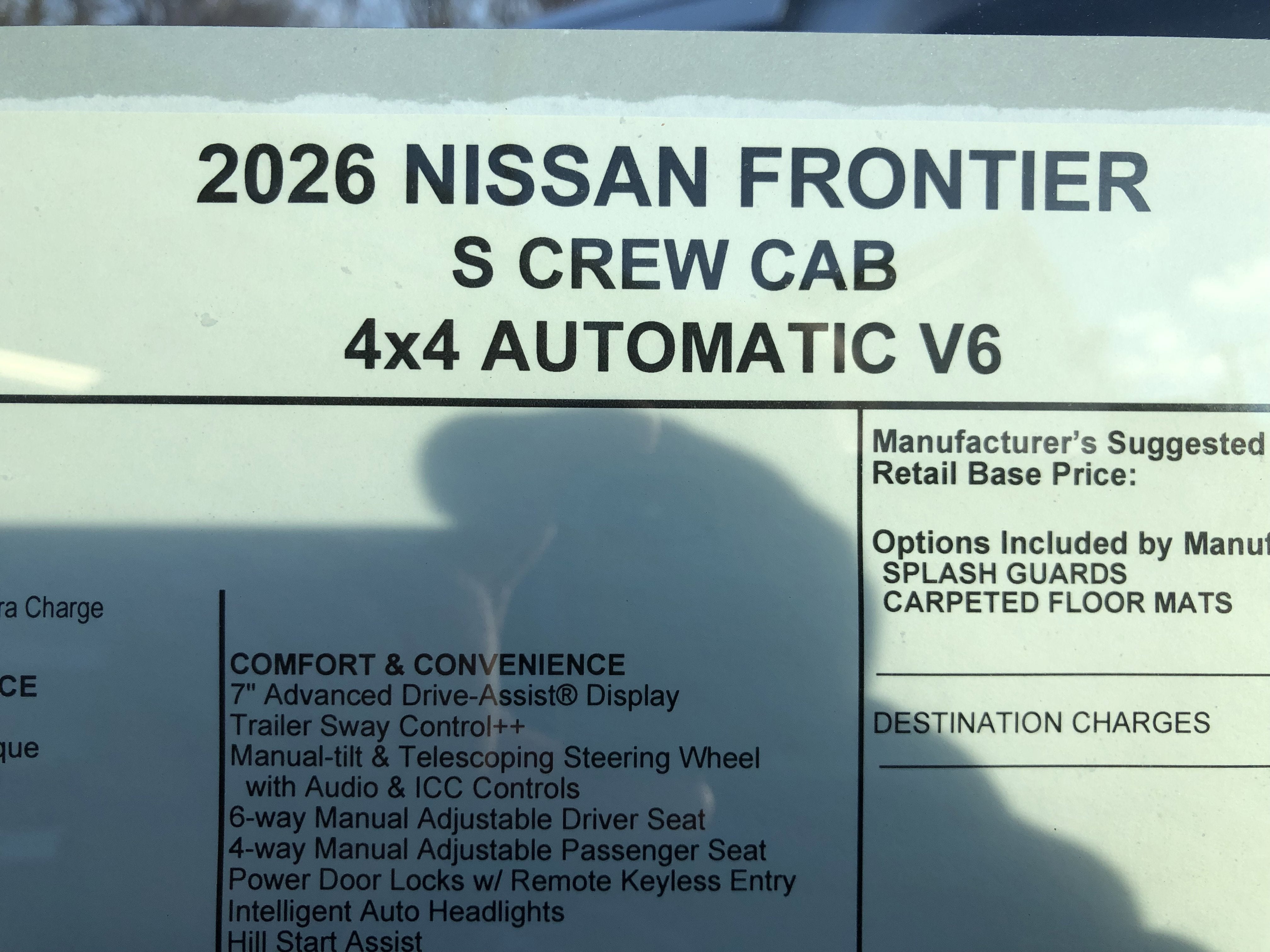 2026 Nissan Frontier S