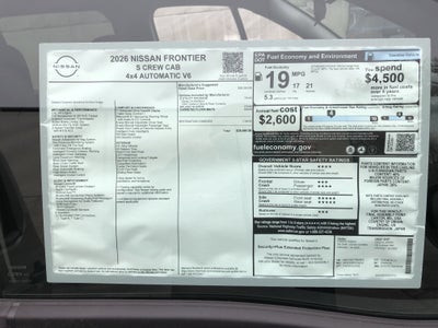 2026 Nissan Frontier S