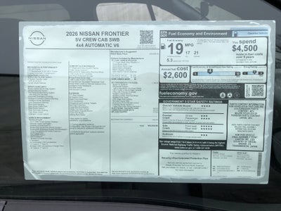 2026 Nissan Frontier SV