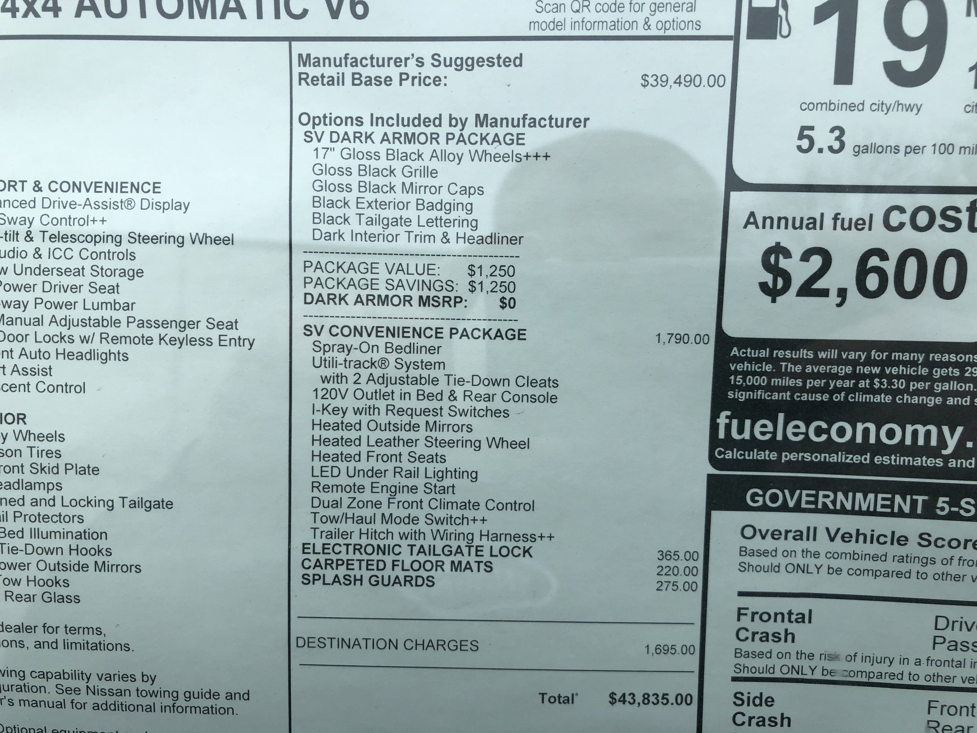 2026 Nissan Frontier SV