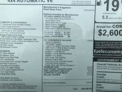 2026 Nissan Frontier SV