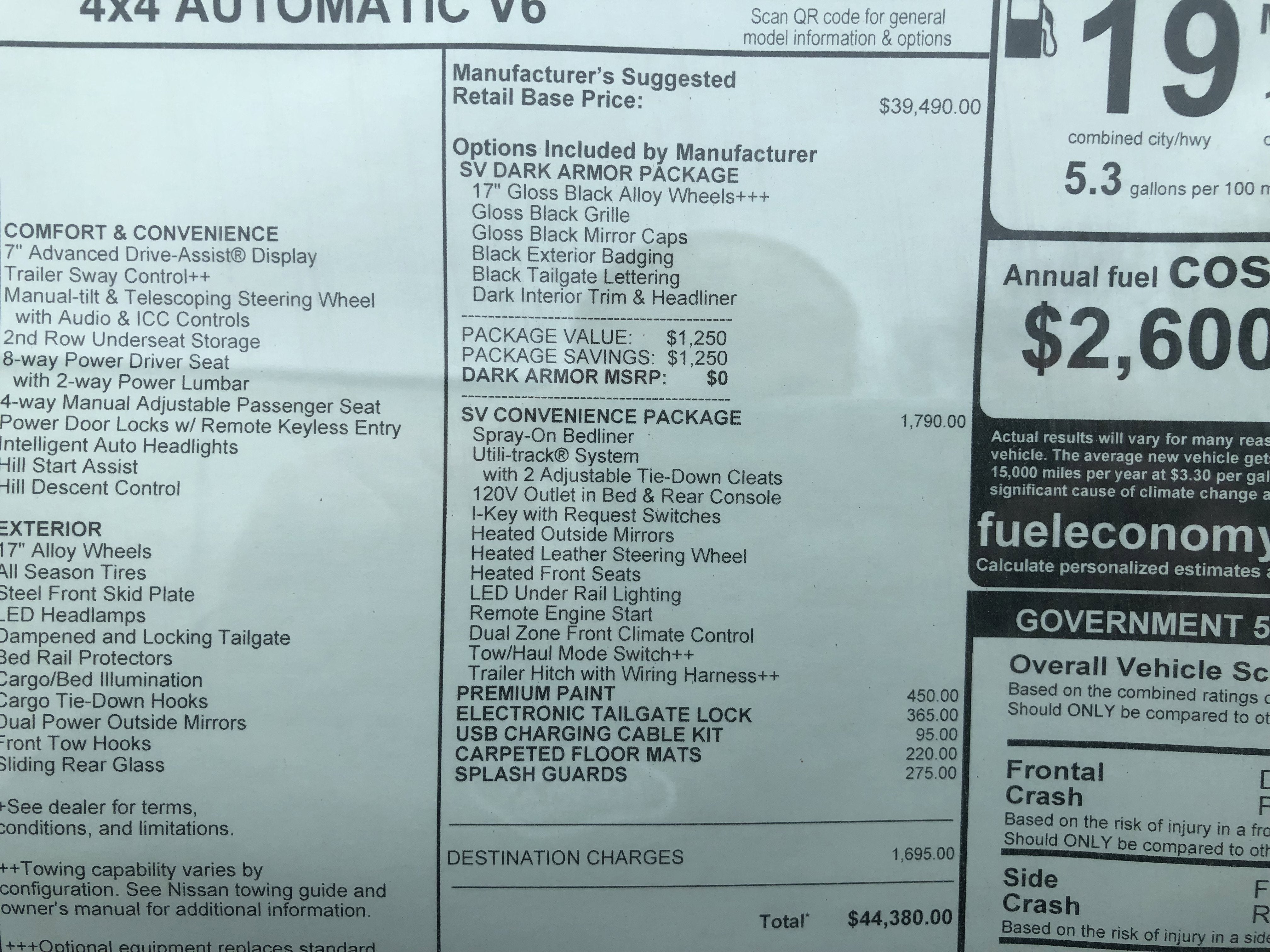 2026 Nissan Frontier SV